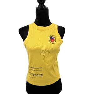 Forever 21 Ron Bass Collab Tank Top Size 0X Yellow